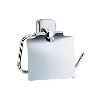 Smedbo CK3414 6 1/2 in. Lidded Toilet Paper Holder in Polished Chrome from the Cabin Collection